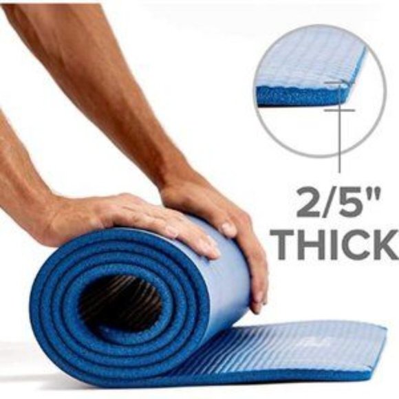 New Thick Yoga Mat Fitness & Exercise Mat with Easy-Cinch Yoga Mat​ - Picture 2 of 5